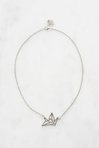 Origami Crane Necklace p&s