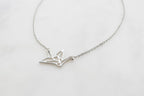 Origami Crane Necklace p&s