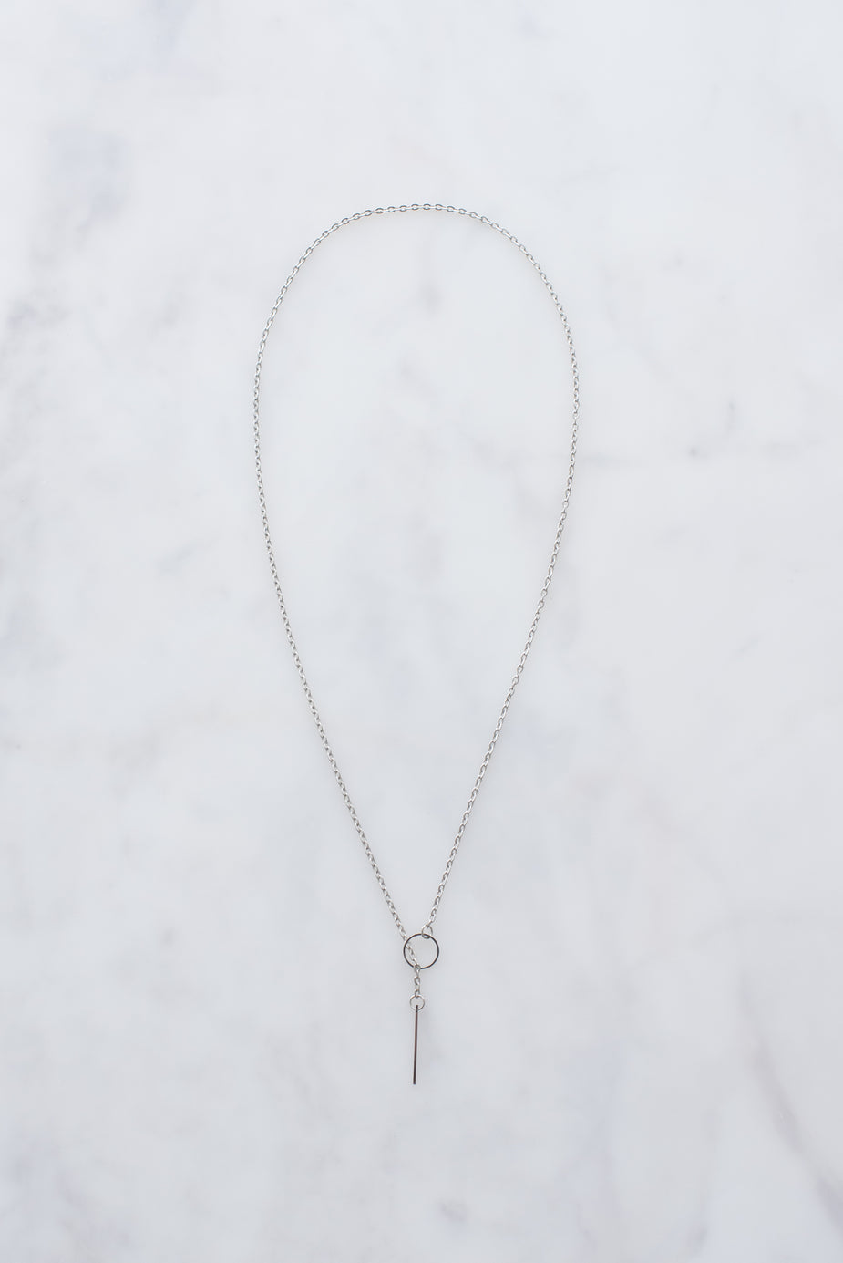 Silver Threader Necklace - medium
