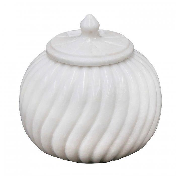 Marble Carved Jar Lge-abc