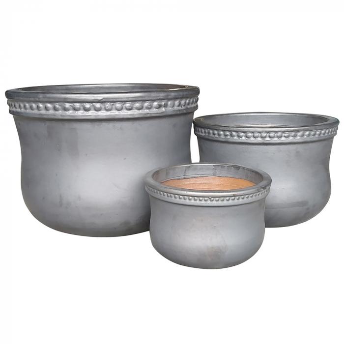 Patar Planter Set/3 Black-abc