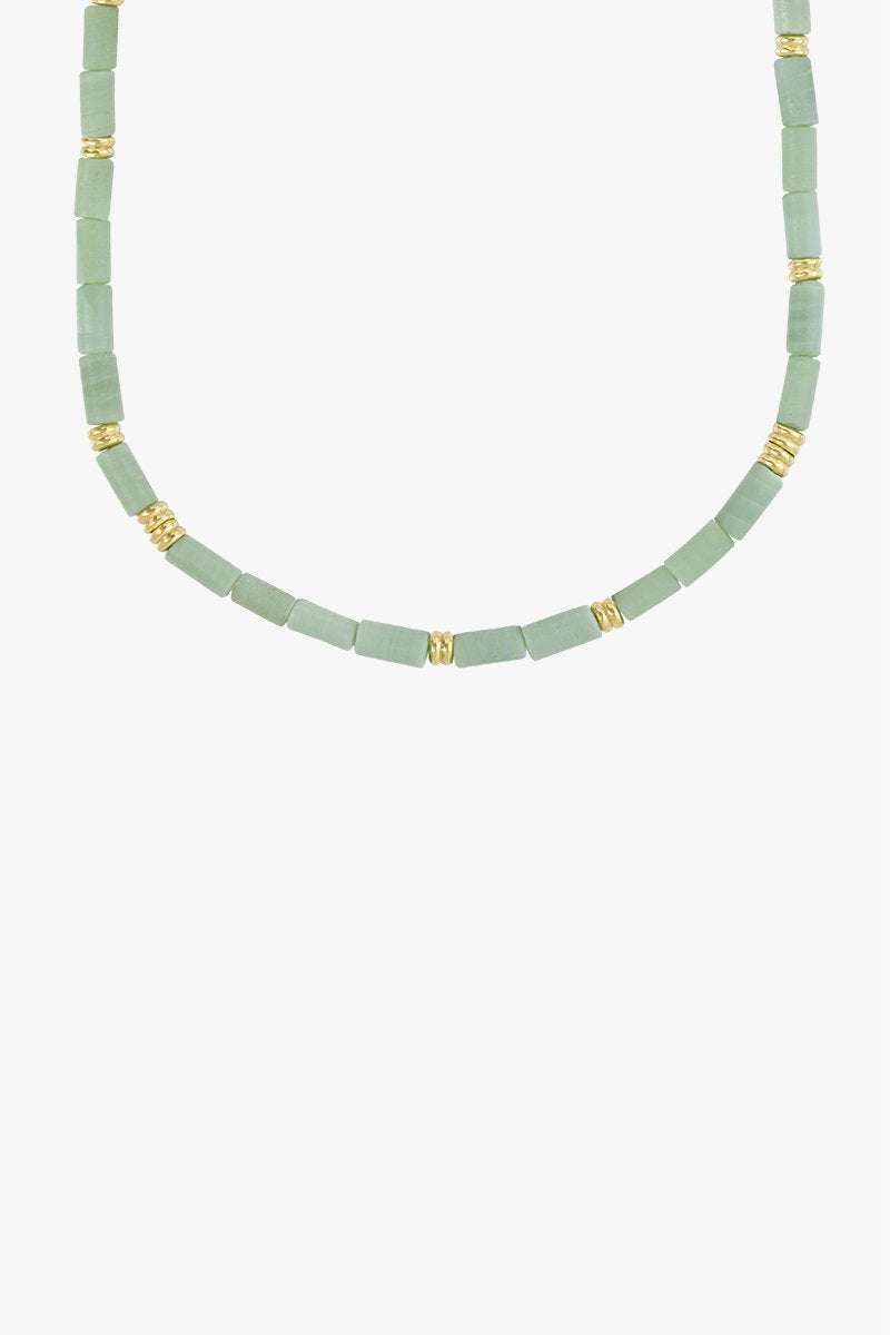 Aqua bay necklace gold plated-abc