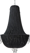Allegra Chandelier - 8 Arm Black-abc