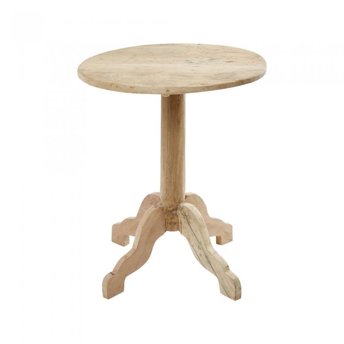 Recycled Teak Side Table Hand Made-abc
