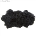 Tibetan Lambswool Throw 90x50 Black-abc