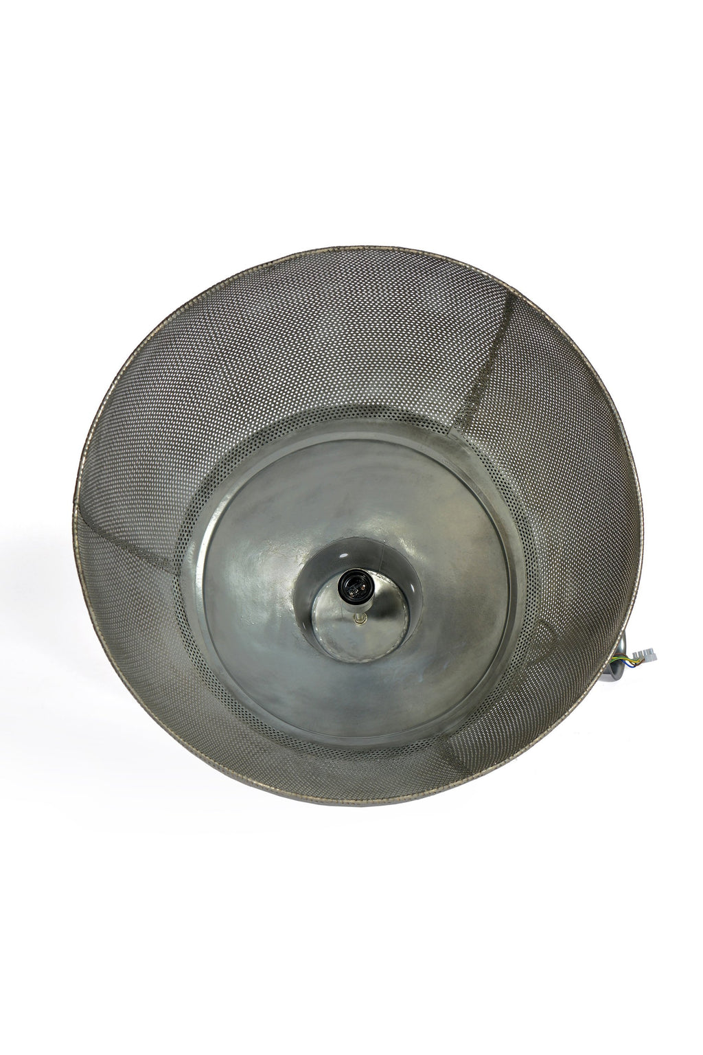 Riva Large - Zinc - Perforated Iron Dome Pendant Light-abc