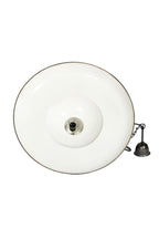 Zetland Large - Old White - Enamelled Iron Dish Pendant Light-abc