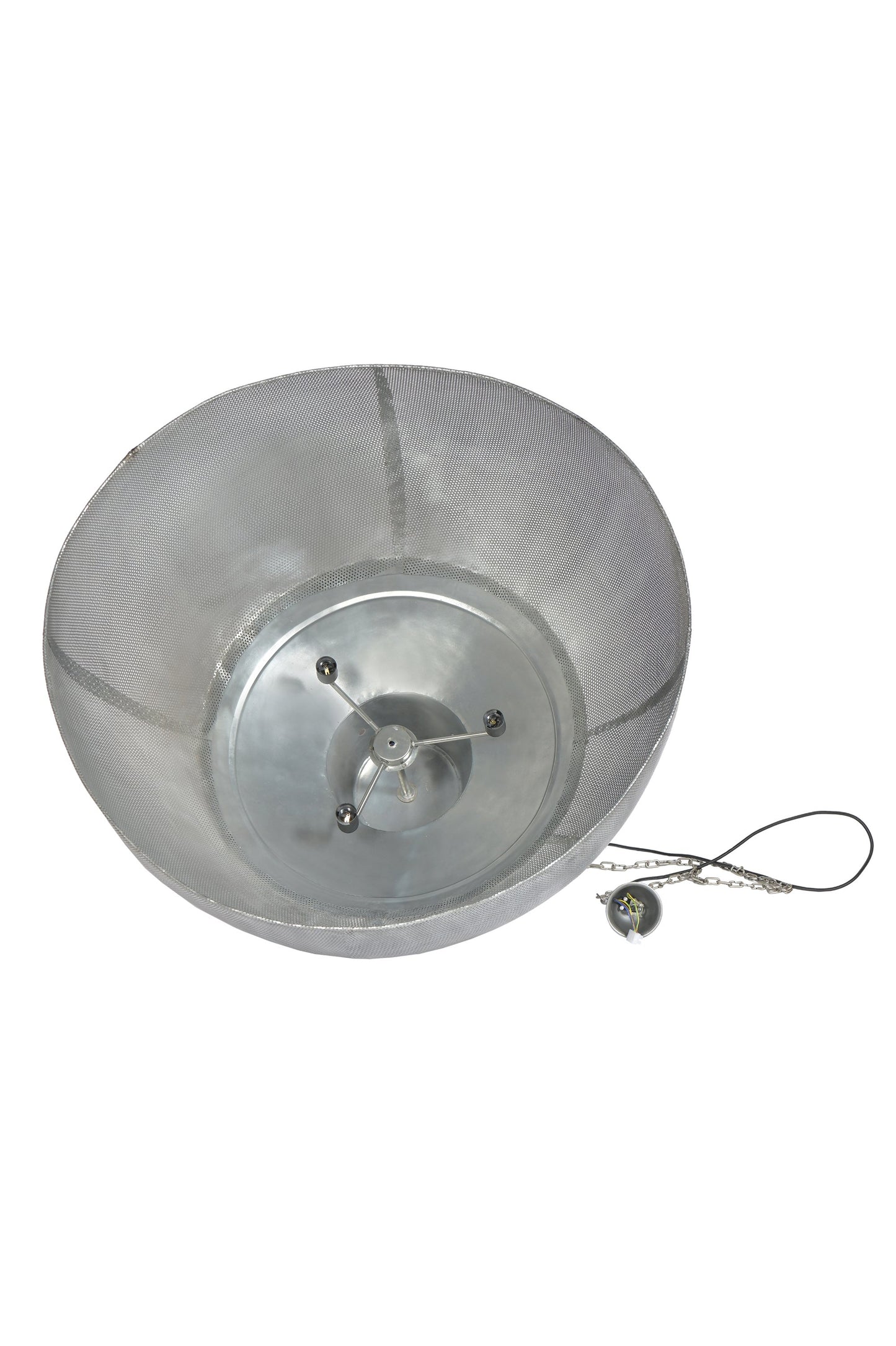 Riva Extra Large - Zinc - Perforated Iron Dome Pendant Light-abc