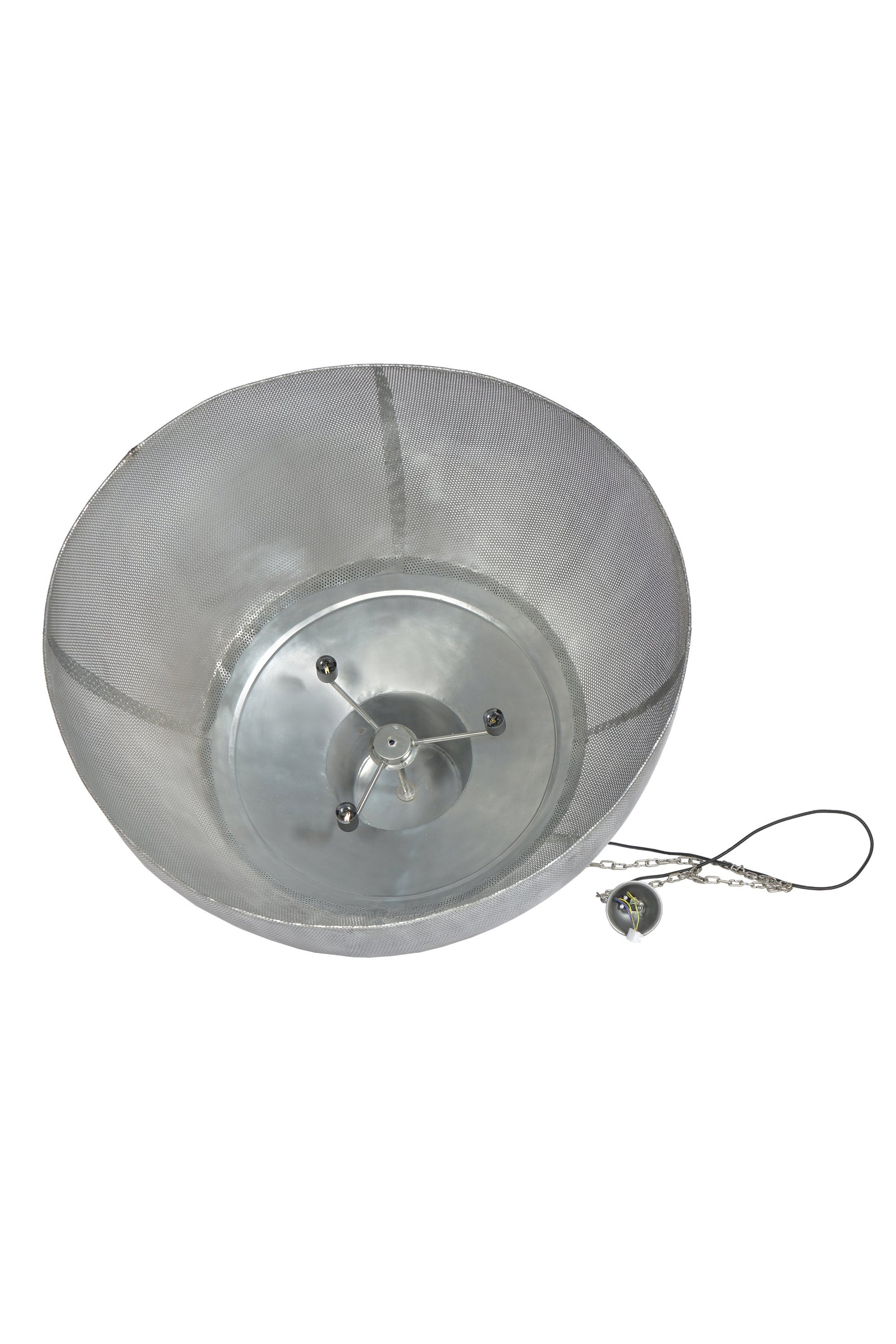 Riva Extra Large - Zinc - Perforated Iron Dome Pendant Light-abc