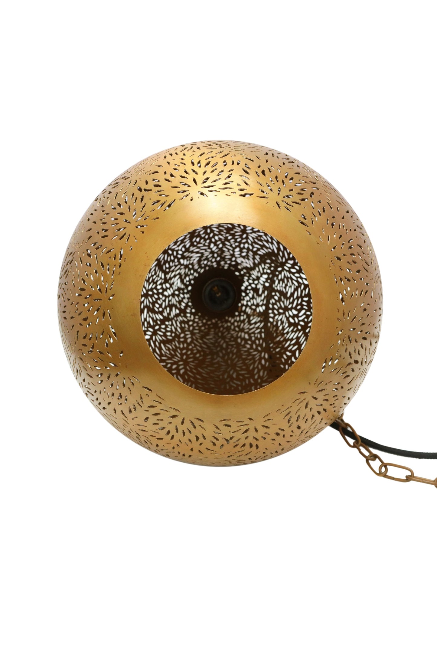 Aquarius Medium - Brass - Perforated Teardrop Pendant Light-abc