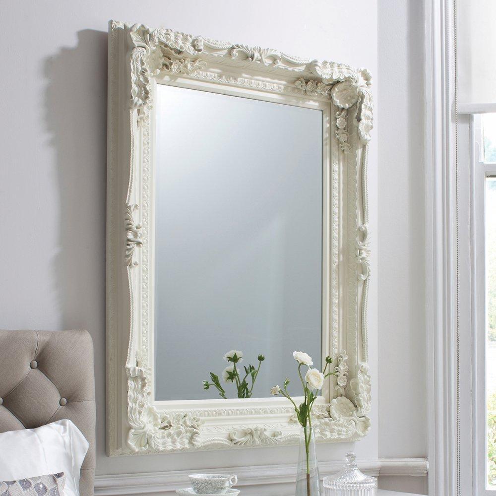 Carved Alexandre Mirror Cream 1200x895mm-abc
