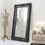 Venice Leaner Mirror Black 1845x990mm-abc