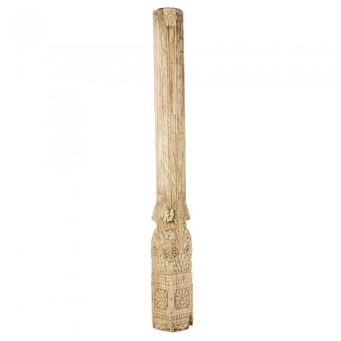 Timber Pillar Candle Stand Nat-abc