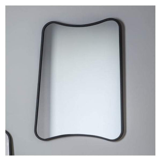 Kurva Black Rectangle Mirror W610 x H810mm-abc