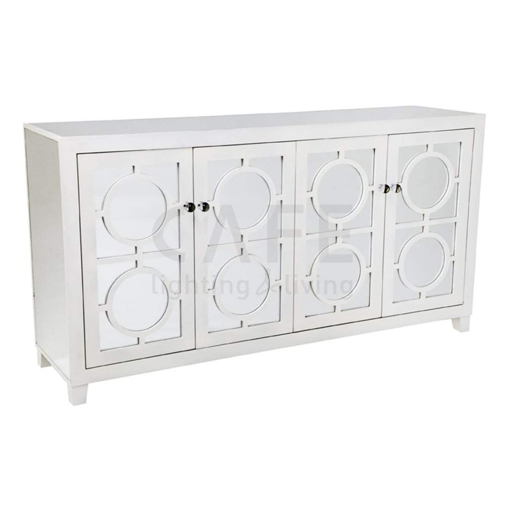 Stockton 4 Door Buffet - White-abc