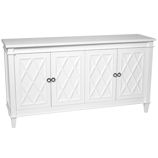Plantation 4 Door Buffet - White-abc