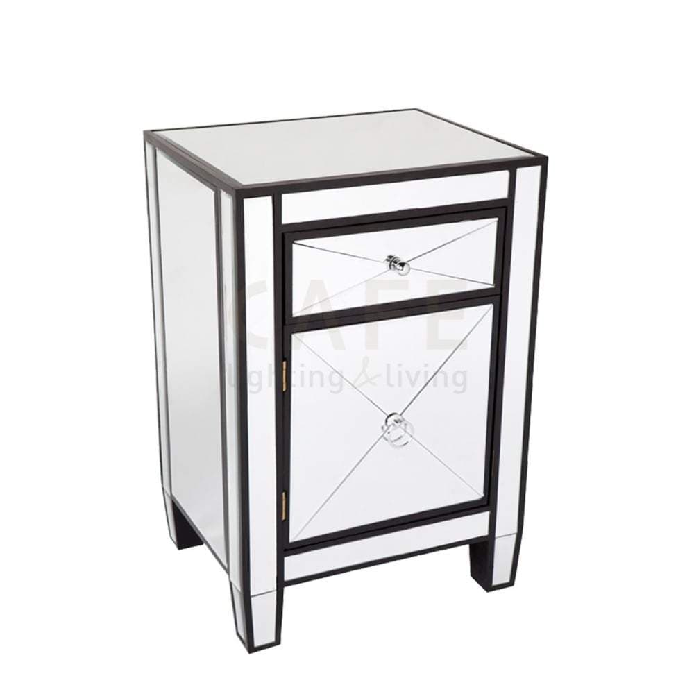 Apolo Bedside Table - Black-abc