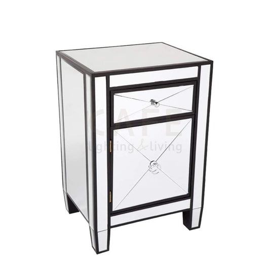 Apolo Bedside Table - Black-abc