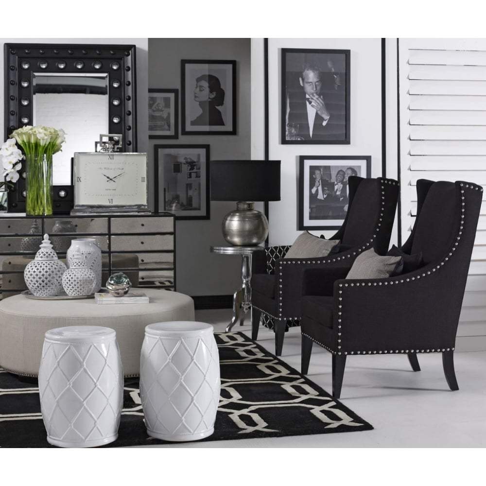 Brentwood Black Satin 12 Drawer Chest-abc