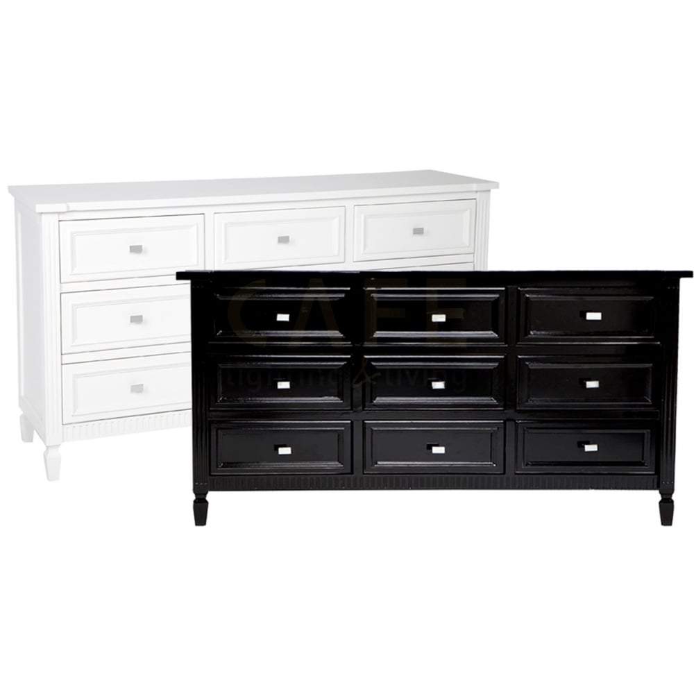 Merci Satin Finished Chest - Black-abc