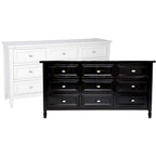 Merci Satin Finished Chest - Black-abc
