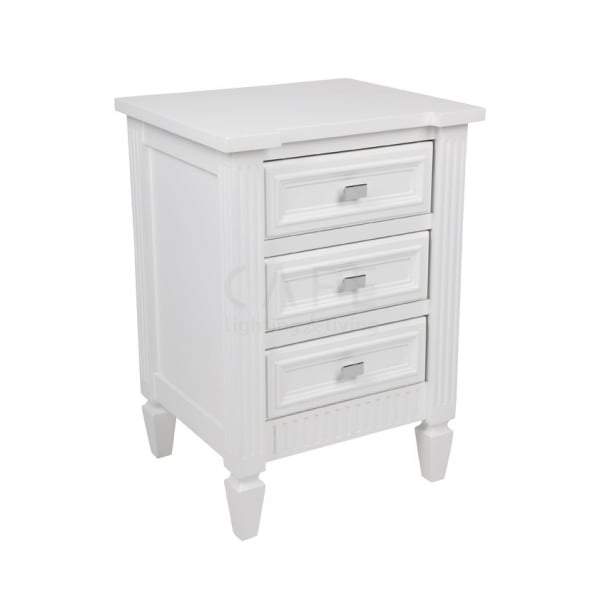 Merci Bedside Table - Small White-abc