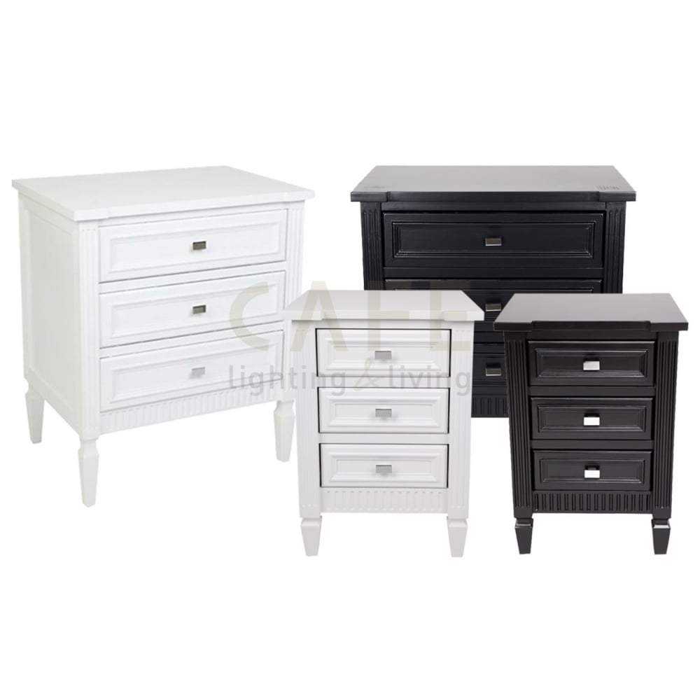 Merci Bedside Table - Small White-abc