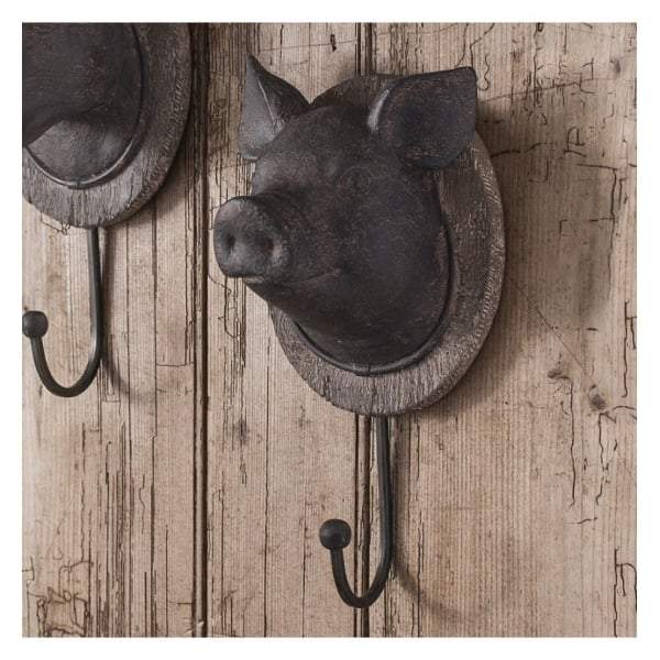 Pig Head Wall Hook 125x110x245mm-abc