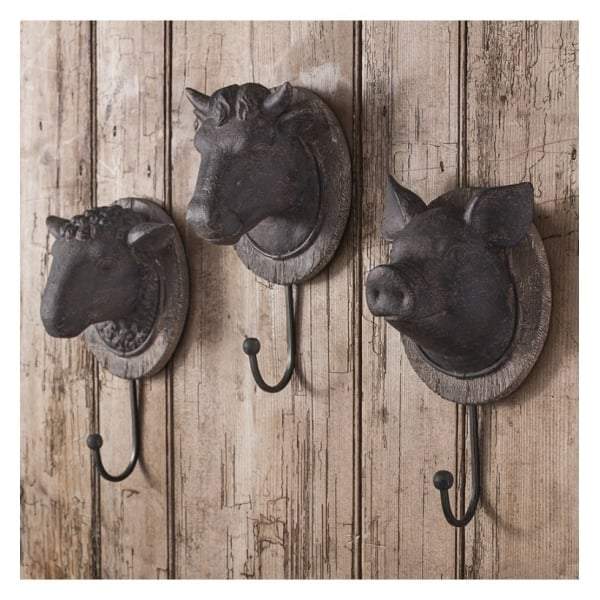 Pig Head Wall Hook 125x110x245mm-abc
