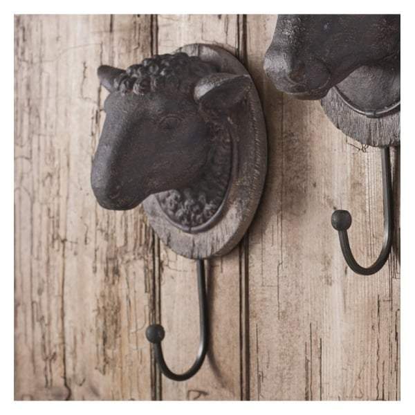 Sheep Head Wall Hook 155x105x240mm-abc