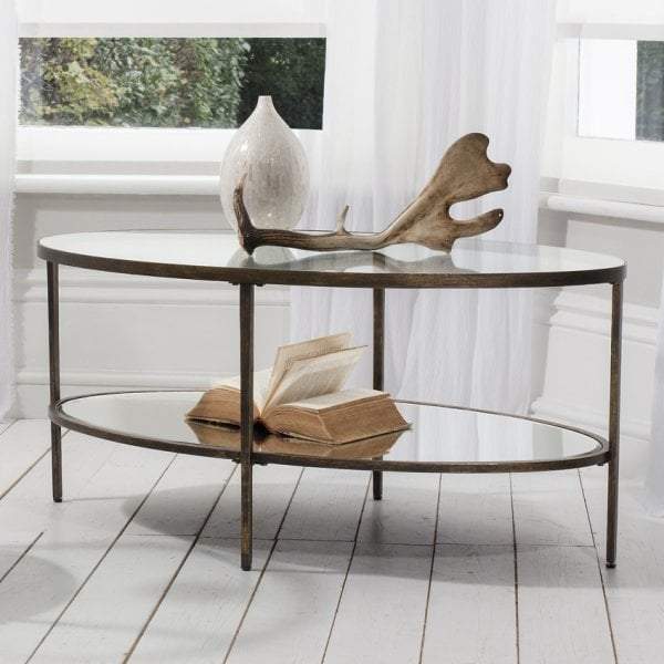 Hamza Bronze Metal and Glass Coffee Table-abc