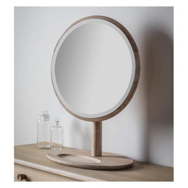 Walter Solid Oak Dressing Mirror 460x635mm-abc
