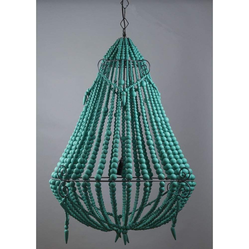 Beaded Chandelier Large Mint-abc