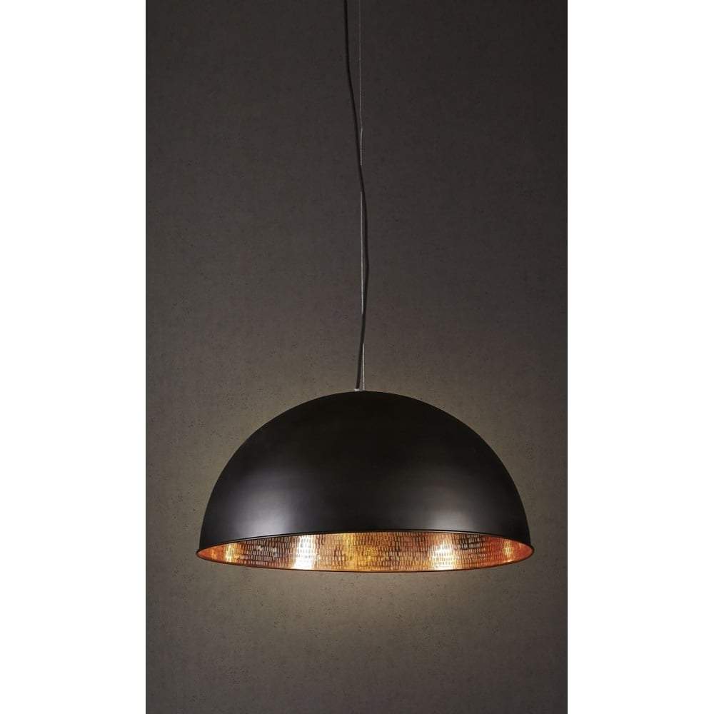 Alfresco Dome Ceiling Lamp Blk Copper-abc