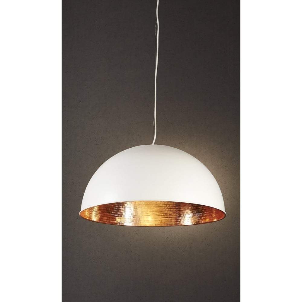 Alfresco Dome Ceiling Lamp Wht Copper-abc