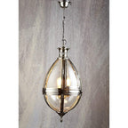 Saville Chandelier in Shiny Nickel-abc