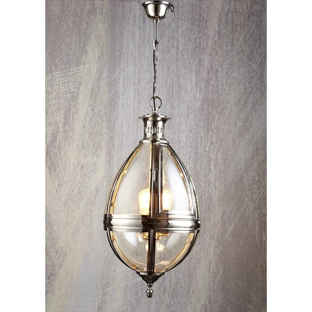 Saville Chandelier in Shiny Nickel-abc