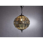 Mercury Glass Pendant in Bronze-abc