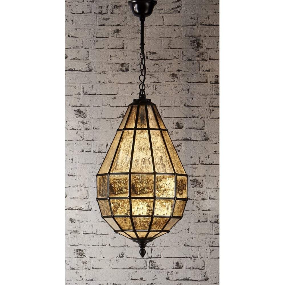 Portobello Glass Pendant Lamp in Black-abc