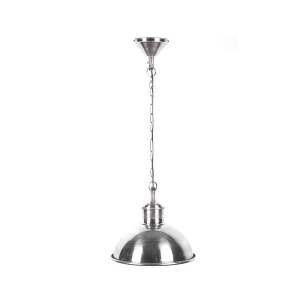 Boston Dome Hanging Lamp Silver-abc