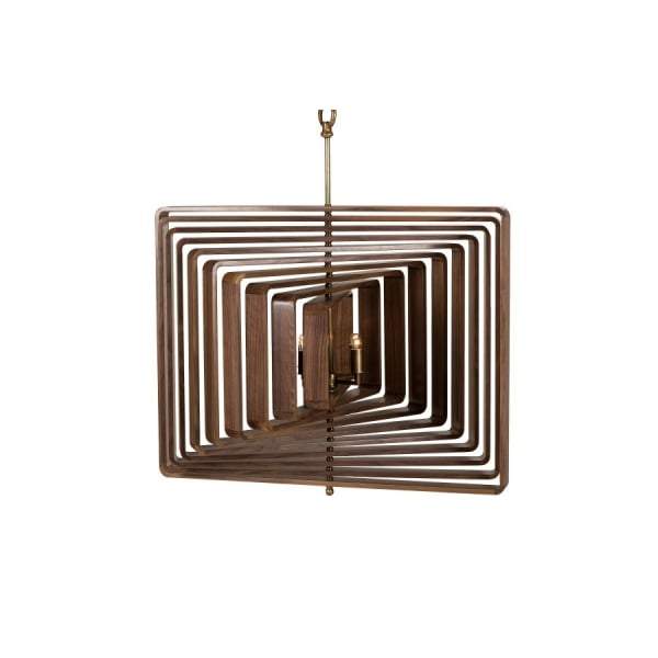 Walnut Timber Spiral Hanging Lamp-abc