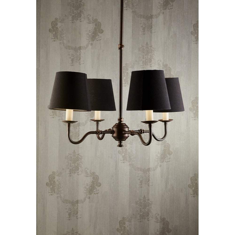 Milton 4 Arm Chandelier Base Bronze-abc