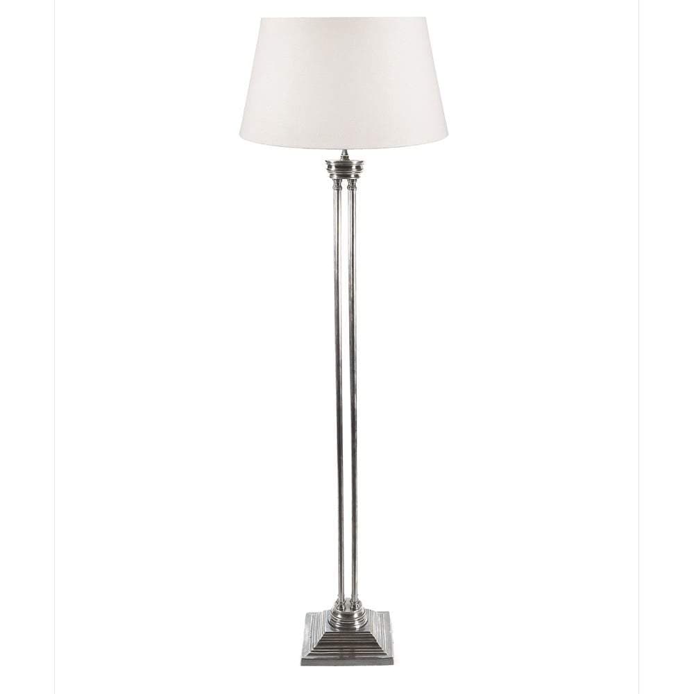 Hudson Floor Lamp Base Antique Silver-abc