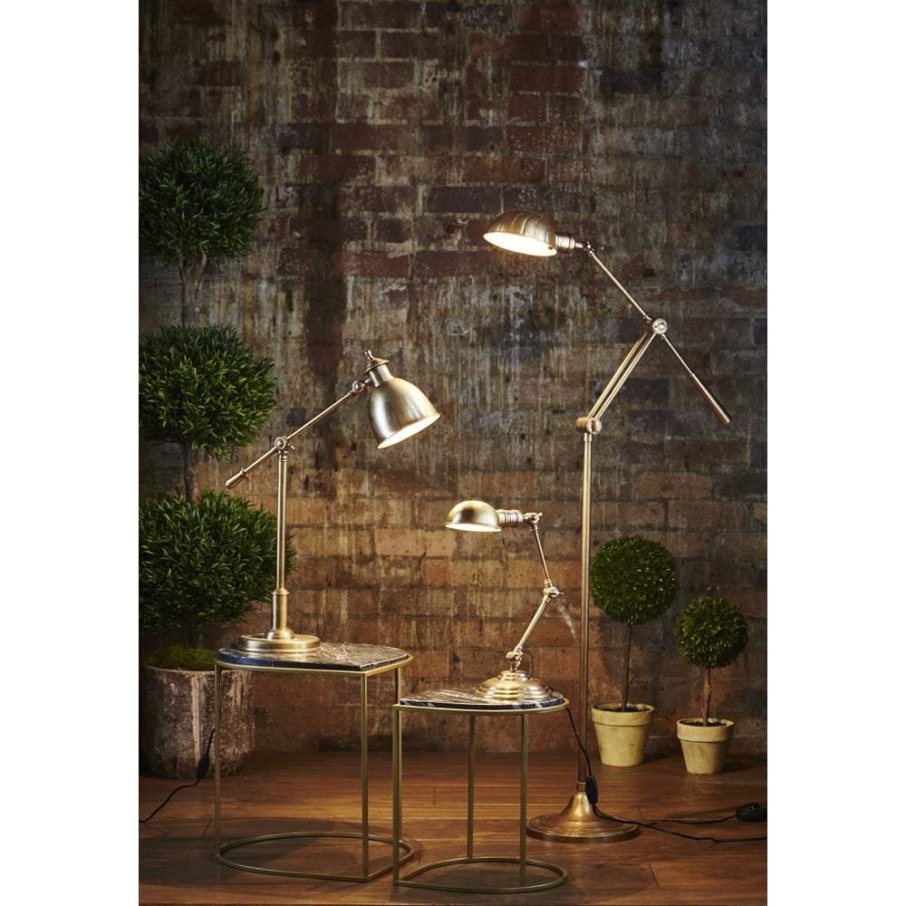 Calais Floor Lamp Antique Brass-abc