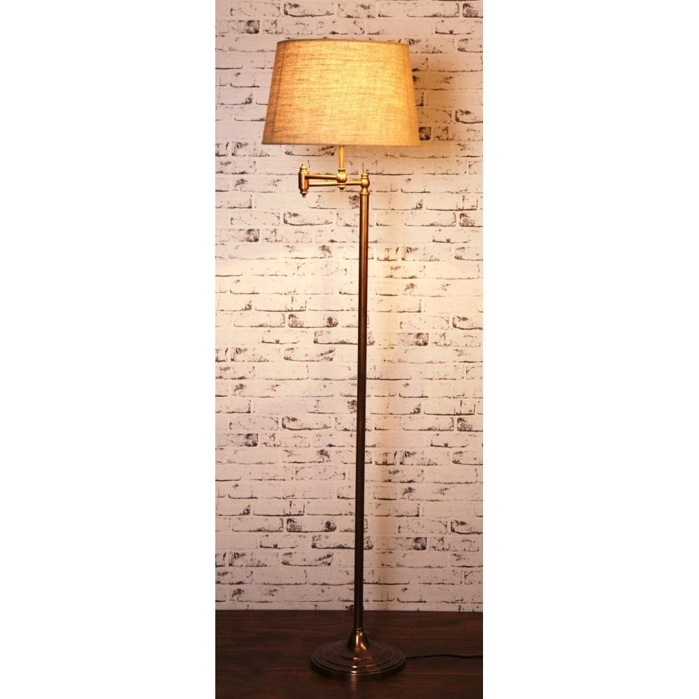 Macleay Floor Lamp Base Brass-abc