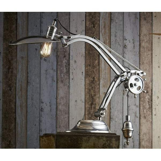 Bismarck Table Lamp Antique Silver-abc