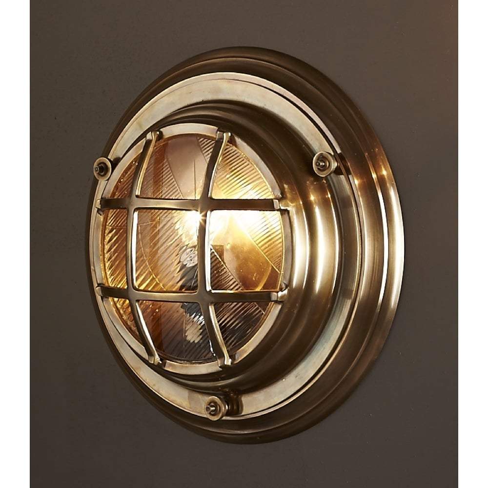 Jervis Porthole Wall Light Brass-abc