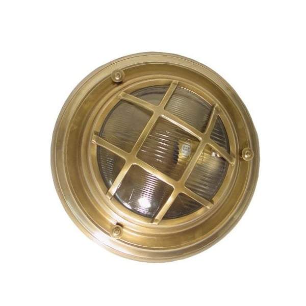 Jervis Porthole Wall Light Brass-abc