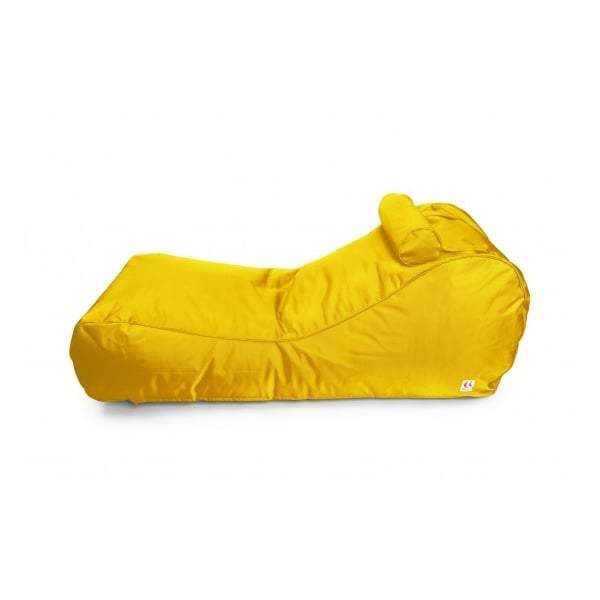 Canggu Contour Lounger Outdoor Bean Bag - Yellow-abc