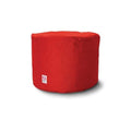 Round Ottoman Outdoor Bean Bag - Red-abc
